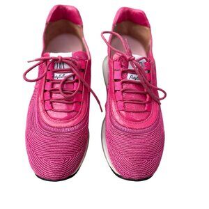 Pretty Rebel pink low top lace up sneakers size 36